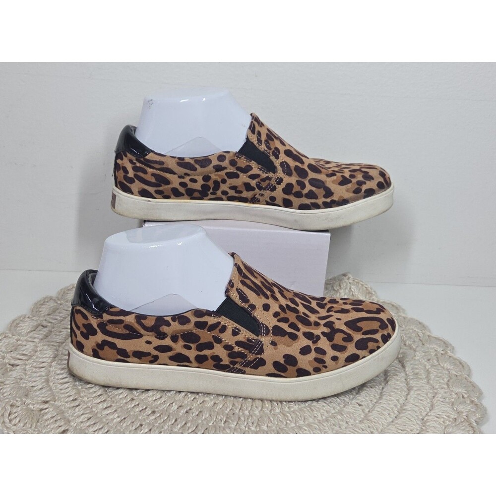Dr Scholls Leopard Chic Print Slip On Sneakers Be Free Energy Tech Sz 7 Comfort - Picture 3 of 12